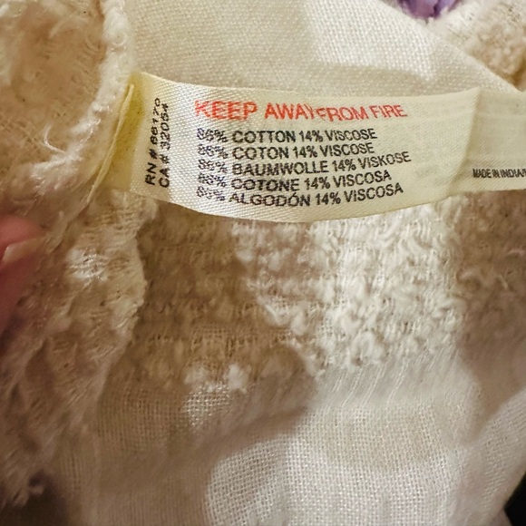 Free People Feels Like Sunshine Tunic Top Ivory Sz Medium NWT - Picture 10 of 10